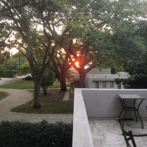 Balcony at Sunset